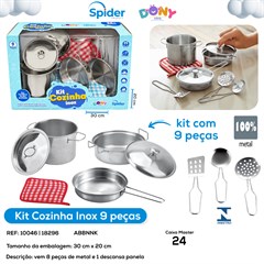 KIT COZINHA 9PCS DE METAL