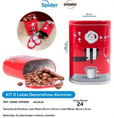 KIT  2  LATAS DECORATIVAS