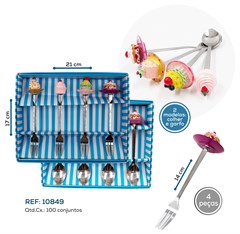 CONJ 4 TALHERES COM RESINA