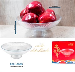 CENTRO DE MESA EM VIDRO