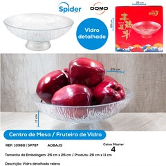 CENTRO DE MESA EM VIDRO