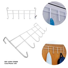 CABIDE DE PORTA COM 6 GANCHOS