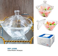 ADORNO DE VIDRO DECORATIVO