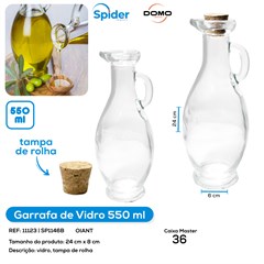 GARRAFA C ROLHA 550ML