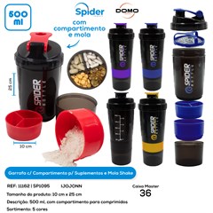 SHAIKERA/ GARRAFA COM BATEDOR  EM ESTOQUE