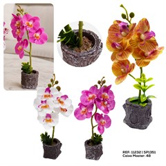 ORQUIDEAS VASO RESINA