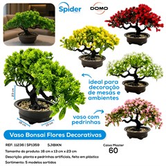 ARRANJO BONSAI FLORES DECORATIVAS