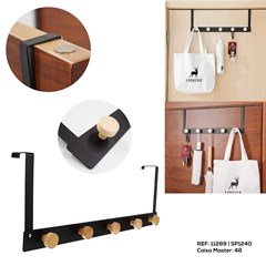 CABIDE PORTA METAL 5 GANCHOS