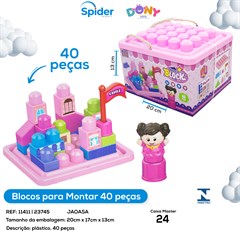 BLOCO DE MONTAR PRINCESA 40PCS