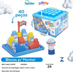 BLOCO DE MONTAR 40PCS