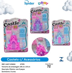 CASTELO COM ACESSORIOS 5 PCS