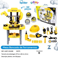 FERRAMENTAS PLASTICO 32PCS