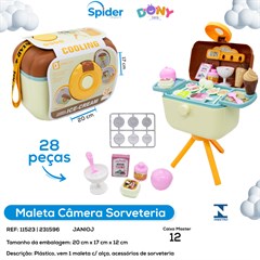MALETA HORA DO SORVETE 28PCS