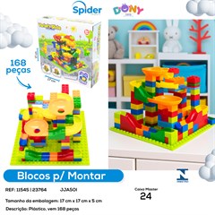 BLOCOS DE MONTAR 168PCS
