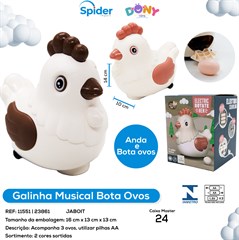 ANIMAL MUSICAL GALINHA 4PCS