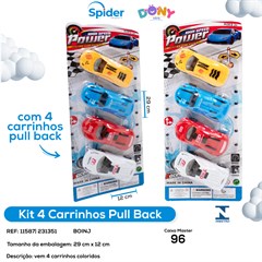CARROS PULL BACK 4PCS