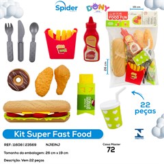 KIT FAST FOOD  22 PCS