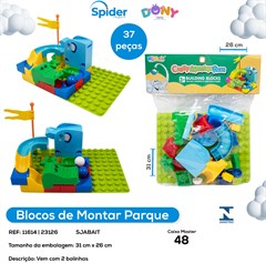 BLOCOS DE MONTAR PARQUE 37PCS