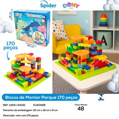 BLOCOS DE MONTAR PARQUE 170PCS