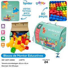 BLOCOS DE MONTAR 80PCS