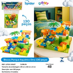 BLOCOS DE MONTAR 130PCS DINO PARQUE