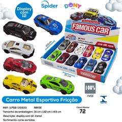 CARRO ESPORTIVO DE METAL