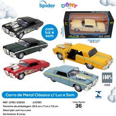 METAL CARRO CLASSICO LUZ E SOM