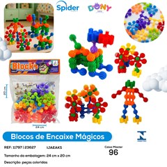BLOCOS DE ENCAIXE MAGICO COLORIDOS