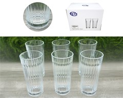 JOGO 6 COPOS DE VIDRO 300ML