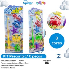 KIT PESCARIA COM 6 PECAS