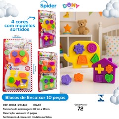 BLOCOS DE ENCAIXAR 10PCS