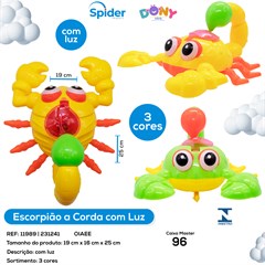 ESCORPIAO  A CORDA COM LUZ