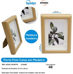 PORTA FOTO 10X15 CAIXA MADEIRA