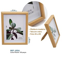 PORTA FOTO 15*20 CAIXA MADEIRA