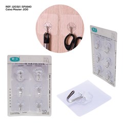 KIT  6 GANCHOS SUPER  ADESIVOS