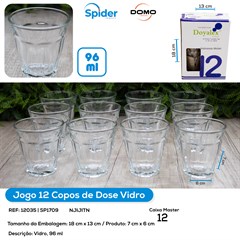 JOGO COM 12 COPOS 96ML