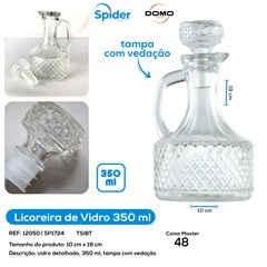 LICOREIRA DE VIDRO 350ML