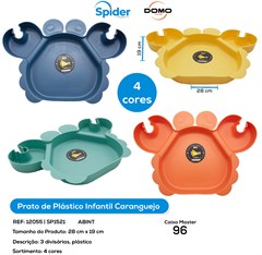 PRATO INFANTIL FORMA CARANGUEJO