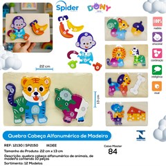 QUEBRA CABECA  ALFANUMERICO ANIMAIS E ALIMENTOS