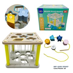 CUBO SENSORIAL COM ENCAIXES