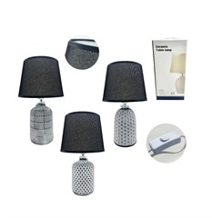 ABAJUR COM BASE DE CERAMICA