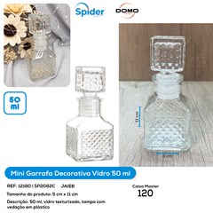 MINI GARRAFA DECORATIVA 50 ML