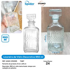 LICOREIRA 950ML DE VIDRO