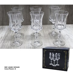 JOGO  6 TACAS DE VIDRO 230ML
