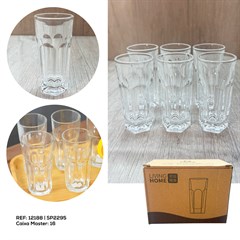 KIT 6 COPOS 45ML VIDRO