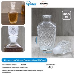 FRASCO DE VIDRO 500 ML