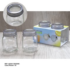 KIT 2 POTES DE VIDRO 180ML
