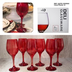 JOGO 6 TACAS VINHO