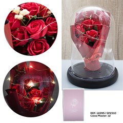 DECORACAO BUQUET ROSAS CUPULA