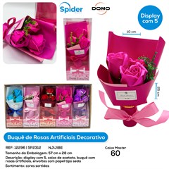 ARRANJO DECORACAO BUQUET ROSAS